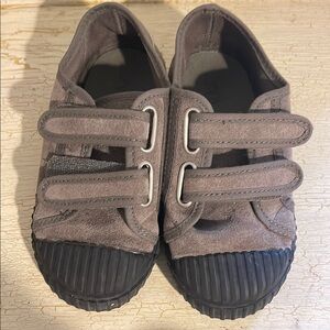 Zara Gray and Black Velcro Sneakers